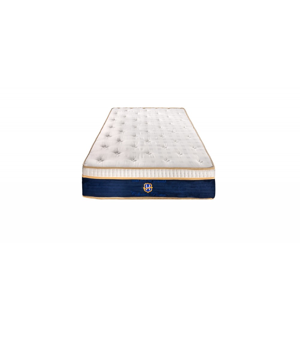 Sommier à Lattes + Matelas 1 Place La Cie Du Lit - Occasion, Dimensions 200 Cm, Couleur Blanc